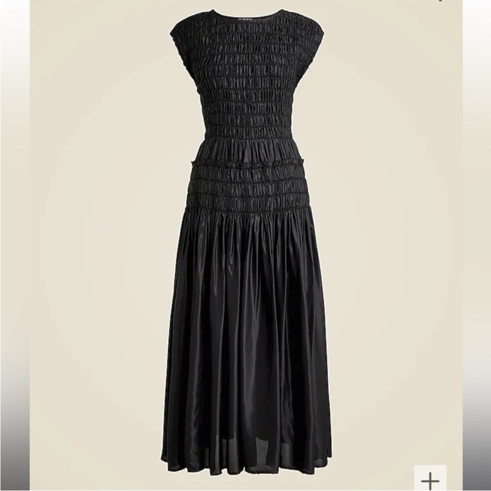 NWT XXS J.Crew Maude dress in drapey viscose twill